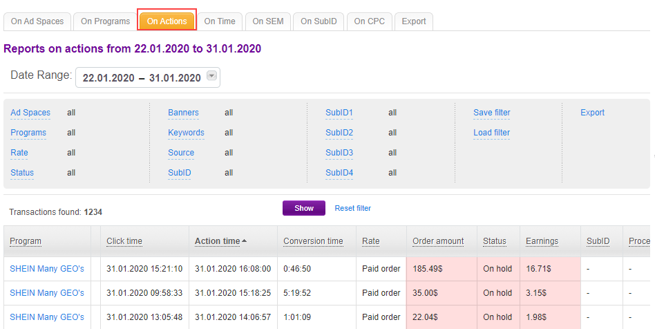 What does the default currency affect? 6