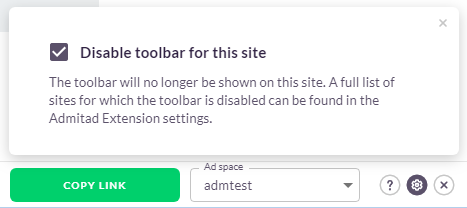 Admitad Toolbar 13