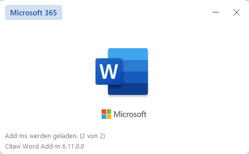 Word lässt sich nicht öffnen oder stürzt ab durch Citavi