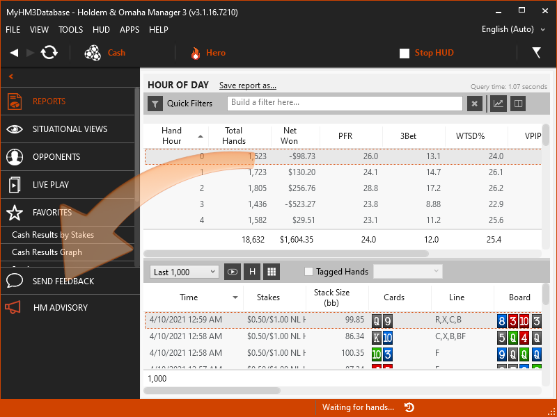 Learn how to send the HM3 team feedback