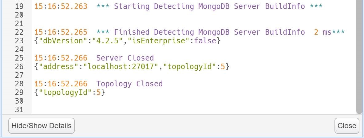 connect to mongodb